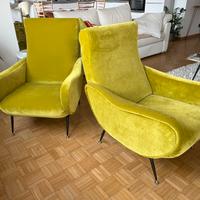 Poltrone anni 50 60 stile lady Zanuso
