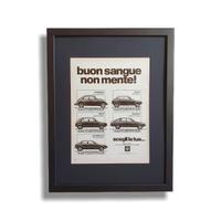 Pubblicità originale poster auto Volkswagen 1976