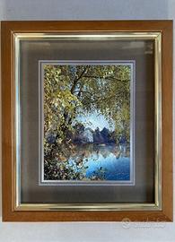 Dipinto Su Lastra Alluminio Raffigurante Paesaggio