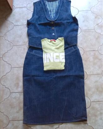 ART. 131 - COMPLETO IN JEANS + MAGLIETTA