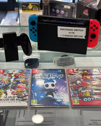 Nintendo Switch + 3 Giochi - PROMO