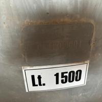 Serbatoio autoclave zincato 1500 litri