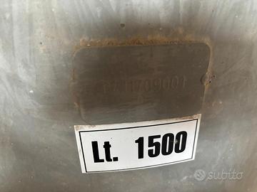 Serbatoio autoclave zincato 1500 litri