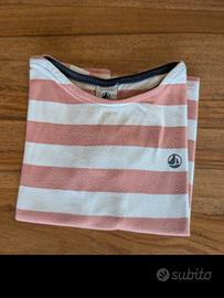 Maglietta Petit Bateau bambina righe 4A 104cm