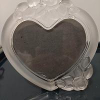 Cornice Portafoto cristallo vintage a cuore