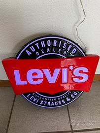 Insegna luminosa levi’s vintage