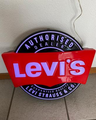 Insegna luminosa levi’s vintage