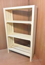 espositore design scaffale legno negozio casa bio