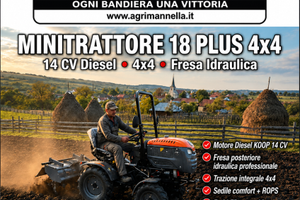 MINI TRATTORE EVO 18 PLUS-CONSEGNA GRATIS - PROMO!