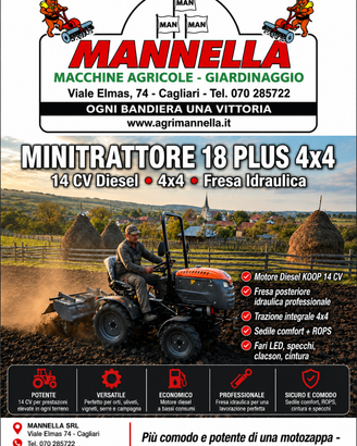 MINI TRATTORE EVO 18 PLUS-CONSEGNA GRATIS - PROMO!