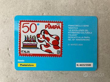 Tessera filatelica Pimpa 50 anni - 2025