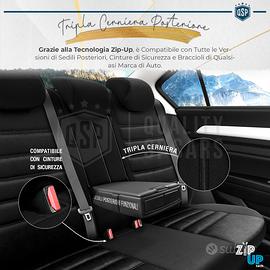 Set coprisedili Superior - Nero/Blu - compatibile per Fiat Grande