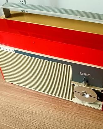 Giradischi portatile vintage Philips rosso – 33/45
