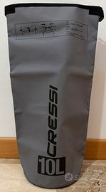 Sacca impermeabile Cressi Dry Bag 10L-grigio (nuov