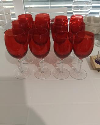 calici rossi stelo