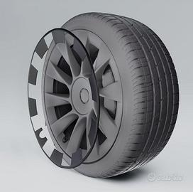 Protezione Tesla Model Y 20'' 4 pezzi (Nero Opaco)