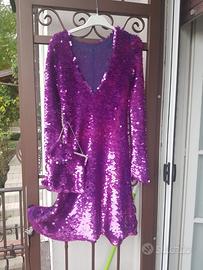 Abito donna vintage in paillette