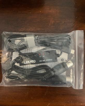 Interfaccia Cavo USB-MIDI Lekato - Nuovo