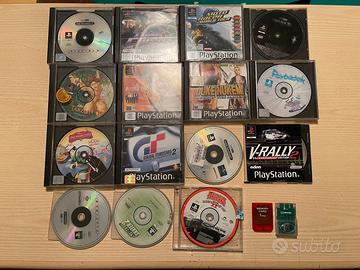 Lotto15giochi ps1 memory card porta cd