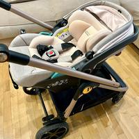 Trio Peg Perego veloce + zaino + base isofix