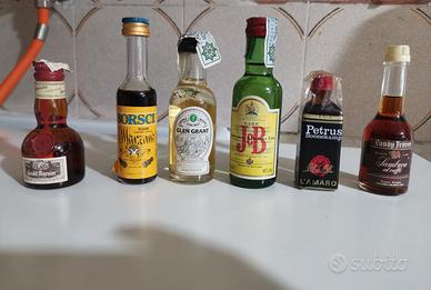 6 Bottigliette mignon da collezione