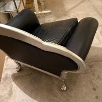 Poltrona pelle nera