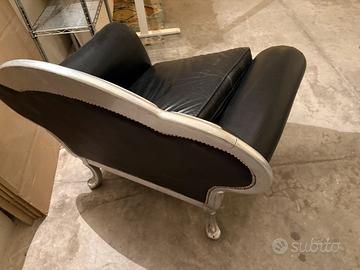 Poltrona pelle nera