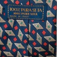 Cravatta a rombi colorati pura seta