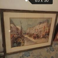 Quadro acquerello 65 x 50 cm.