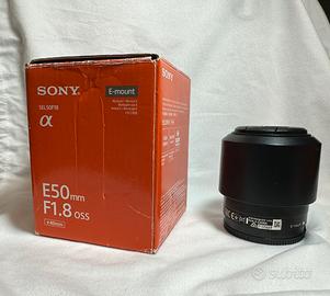 Obiettivo Sony E 50 mm F1.8 OSS - E-mount