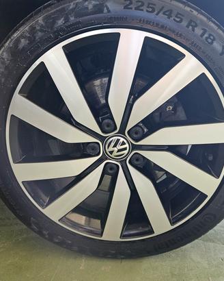 4 cerchi in lega da  18  Marseille R-line VW 