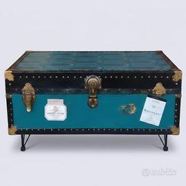 Tavolino da Salotto in Baule Vintage resinato