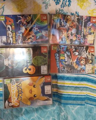 Lotto 5 giochi Nintendo Switch – Mario, Pokémon, L