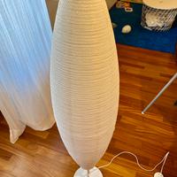 SOLLEFTEA Lampada da terra, ovale bianco