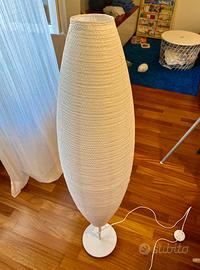 SOLLEFTEA Lampada da terra, ovale bianco