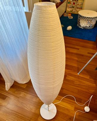 SOLLEFTEA Lampada da terra, ovale bianco