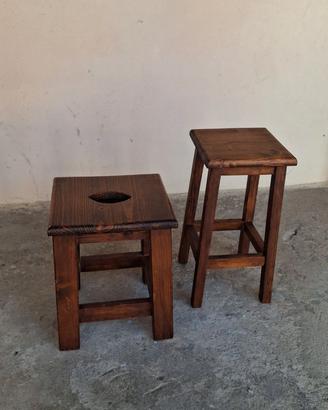 Sediette in legno