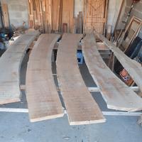 tavole di noce grezze