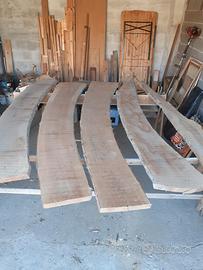 tavole di noce grezze