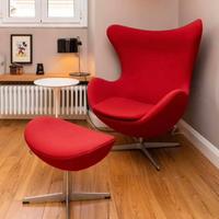 Poltrona Egg + poggiapiedi - Fritz Hansen