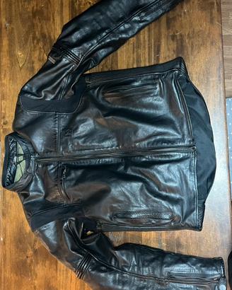 giacchetto in pelle da moto Hevik