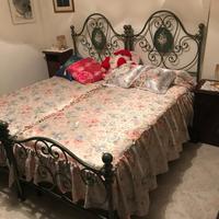 Letti singoli in ferro battuto + rete e materasso