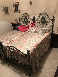 Letti singoli in ferro battuto + rete e materasso
