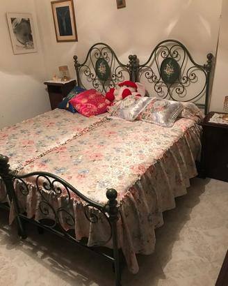 Letti singoli in ferro battuto + rete e materasso