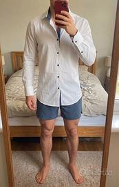 Camicia uomo cotone ed elastan Made in italy M