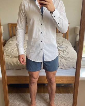 Camicia uomo cotone ed elastan Made in italy M