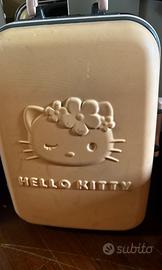 Valigia Hello Kitty rosa Sanrio rotelle Y2K kawaii