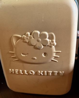 Valigia Hello Kitty rosa Sanrio rotelle Y2K kawaii