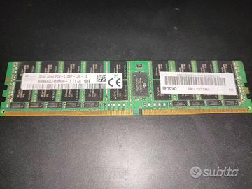 Banchi memorie Ram 32GB DDR4 PC4 ECC R. 6 pezzi 