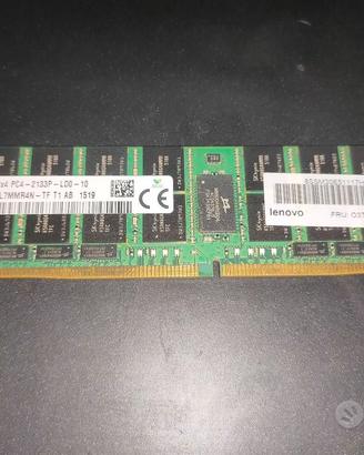 Banchi memorie Ram 32GB DDR4 PC4 ECC R. 6 pezzi 